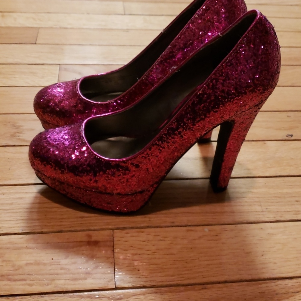 Pink glitter stiletto